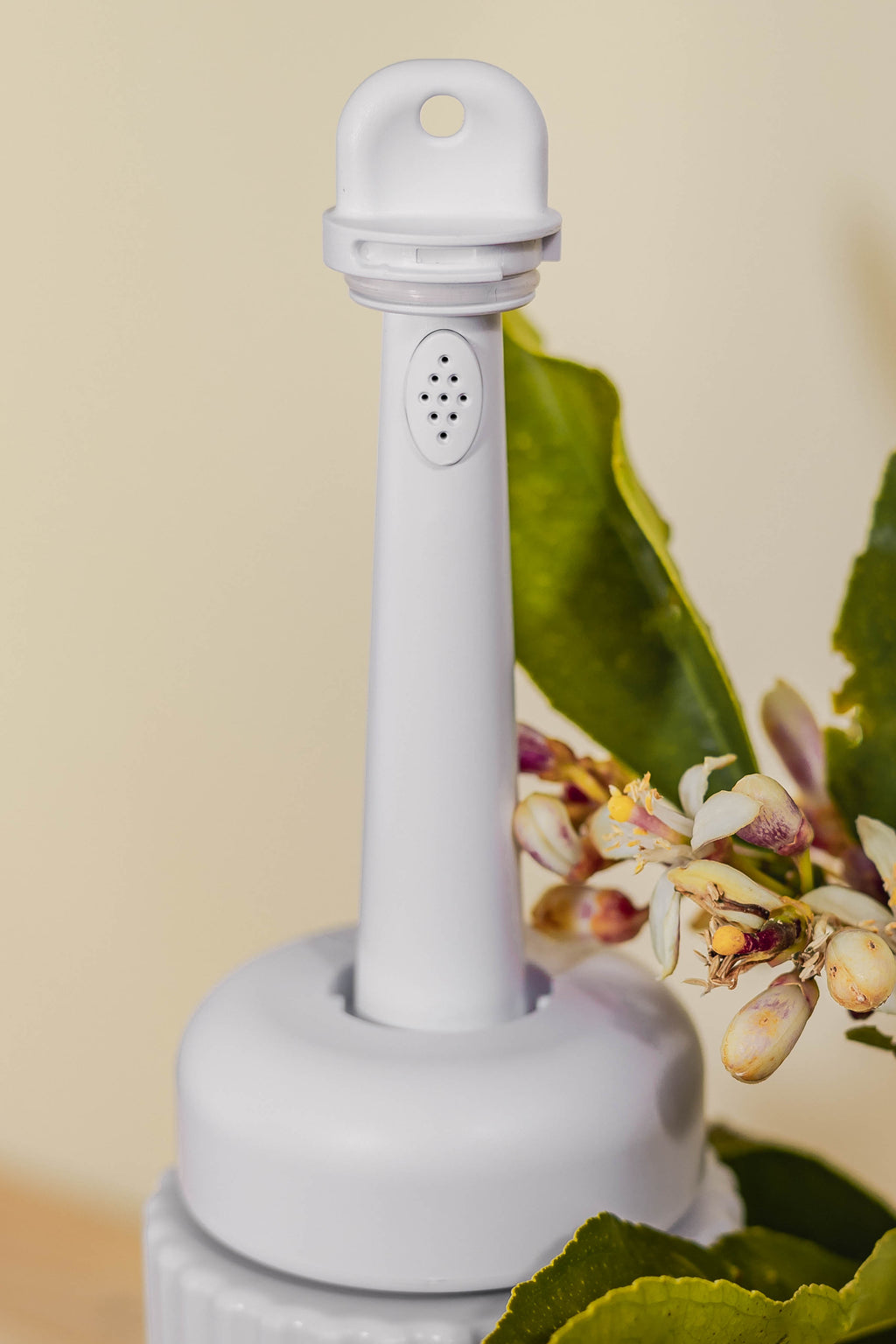 Perineal wash bottle close up of spray nozzle - cosy mama